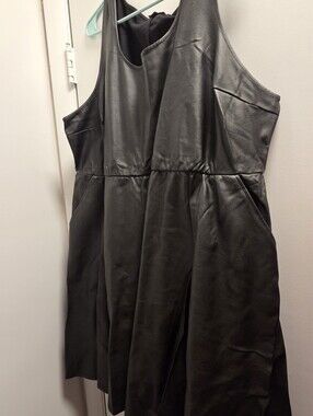 Torrid Black Faux Leather Dress